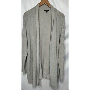 Eileen Fisher Woman Cardigan 2X Organic cotton/Tencel Open front Sage M